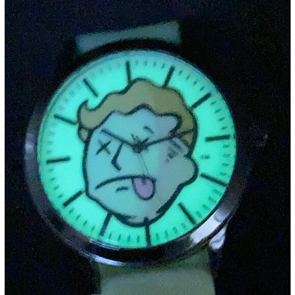 Fallout Accutime Glow In The Dark Mens Watch with New Battery - Adjustable Band - Picture 1 of 13